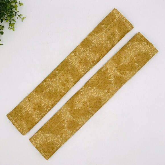 Set of 2 Refrigerator Handle Covers, Reversible, Neutral Tans Beige 14x5 - Picture 2 of 6